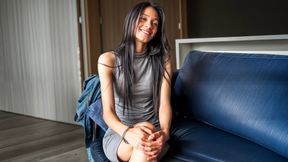 Skinny Brunette Latina Banged Raw By BWC Instructor After Yoga Session