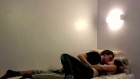 My sweet girlfriend rides my rock hard dick in cowgirl position