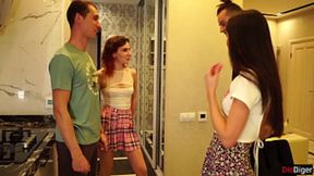 Hot Couples Swap Wives and Tangle in the Same Bed