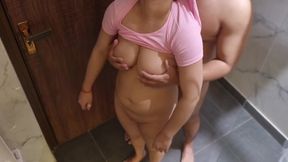 Quick Fuck Office Staff Fucks in the Washroom