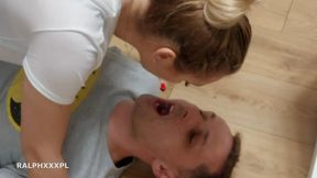 Cuckold Cum Kiss After Sucking My Friend's Cock Cuckold Swallow Cum