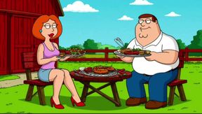 Married Housewife Slut Was Fucked in a Dirty Barn While Her Cuckold Husband Was Cooking a Barbecue. Cartoon Parody. Toons