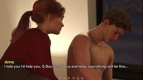 Caught by roommate when I&#039;m masturbating. After that, she helped me to masturbate.