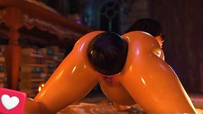 Pregnant bitch expands her anus to the size of a watermelon!