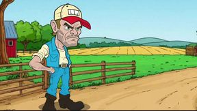 Redneck's Wife. Cartoon. Animation