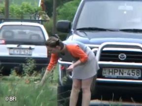 Sexy girls get fucked and covered with piss outdoors - DVD