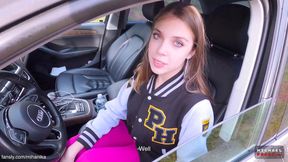 Lucky Stranger Met Slutty MihaNika69 In Public Park