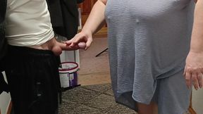 stepmom paid the courier with sex