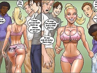 Toon: Hawt Blondes Hunt for Large Ebony Weenie