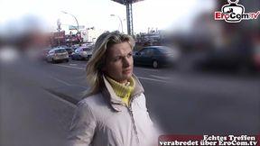 German girl next door from Street make first time Sex casting