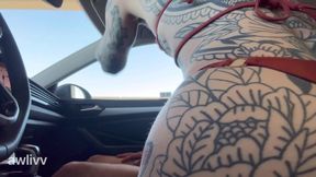 CAUGHT FUCKING TINY TATTOOED GOTH GIRL IN CAR - zane walker &mdash;  awlivv